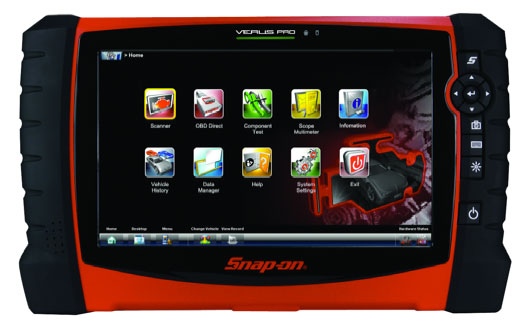 An image of the Snap-on diagnostics, VERSUS PRO, device that we use to check over your vehicle ensuring you get a car service or van service.